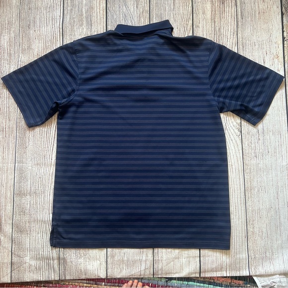 Tampa Bay Rays Majestic Mens Polo Golf Shirt Blue Striped Size XL MLB Sportswear - Picture 10 of 10